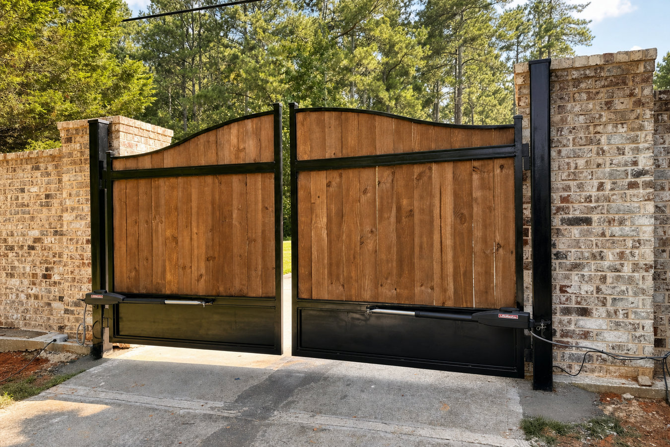 Automatic gate installation
